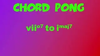 Chord Pong 21! C# Diminished 7th to D Minor Major 7th - Harmonic Minor