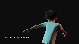 Blender Clothes and Hair Simulations