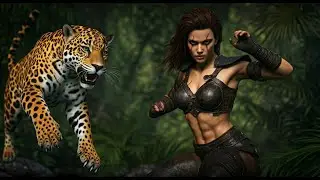 Jaguar Fights Woman