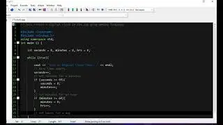 Creating a Simple Digital Clock in C++ programming language | Programming Tutorial_ @Scope Learning