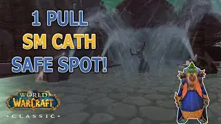 WoW Classic - 1 Pull SM Cath -- SAFE SPOT!! No consumables needed! Powerlevel / Gold Farm