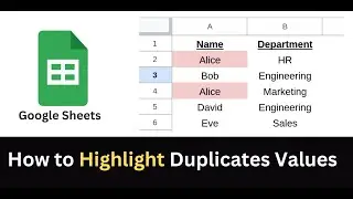 How to highlight duplicates in google sheets #googlesheets
