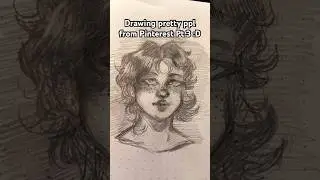 Drawing pretty ppl from Pinterest 😻 