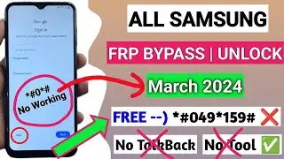 FREE :- 2024/2023 All Samsung Frp Bypass Android 13 Without Pc | No *#0*# | No Need Unlock Tool