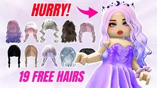 HURRY! GET 19 NEW FREE HAIR ITEMS 😲💥 (ROBLOX)