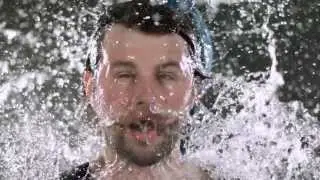 Water Hitting Face in Super Slo-Mo - Phantom Camera - Salmon Bear