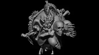 IMM Skeleton and Spine Curve Brush set Zbrush by Max H.