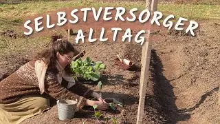 Selbstversorger Alltag im März: Gartentour, Gartenarbeit und erste Freiland Aussaaten VLOG 42