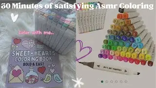 30 Minutes of satisfying Asmr coloring 🖊️ | Sharon M.