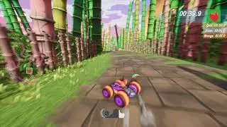 All-Star Fruit Racing: Time Attack Gold - Lychee Loto (Three Pistons)
