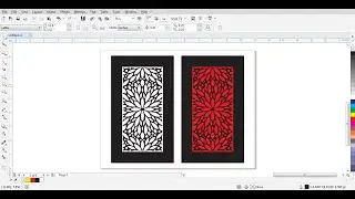 Metal grill design CNC laser cutting machine in CorelDraw | CNC Jali Cutting | Doctor Design