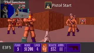 Wolfenstein 3D: E3F5 Pistol Start 100% I am Death Incarnate with commentary