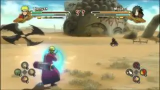 Naruto(Sage Mode) VS Madara(ReAnimation) [HD]