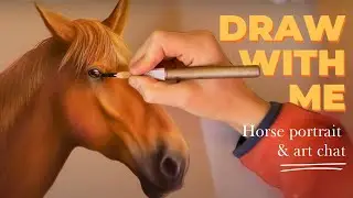 How to draw a horse | Art Chat | Pastel Pencil