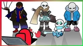 Among Us Cup Song SANS animation- COMPLETE EDITION (SANS, GASTER)