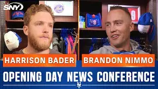 Harrison Bader and Brandon Nimmo share excitement ahead of Mets Opening Day | SNY