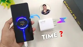 POCO F5 Charging Test 0 to 100% Charging Time Really Fast ? Atul Tech Bazaar