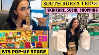 SEOUL VLOG: Sheet masks, unlimited sushi, souvenir shopping, spend the day with me | Korea Trip 🇰🇷