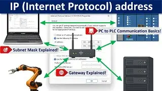 IP Address | Subnet Mask | Gateway 🔌 Explained ! | PLC to PC Communication 