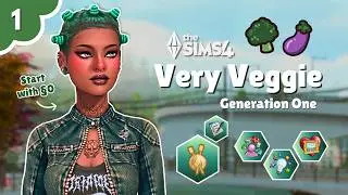 *NEW* RAGS TO RICHES! 💰🥦 STARTING LILSIMSIES CHALLENGE! | The Sims 4 Very Veggie Legacy | Episode 01