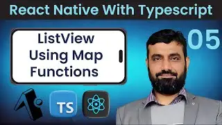 React Native with TypeScript in Urdu | ListView using Map Function | Expo | #5