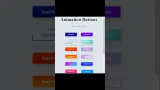 Hover animation buttons using HTML and CSS
