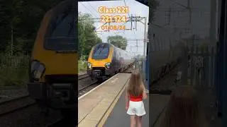 Even girls loves trains cross country class 221 making her hair fly everywhere #trainspotting #train