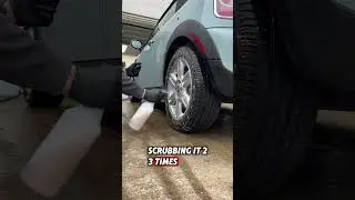Clean tires & wheels FAST🔥 #carcleaning #detailing #autodetailing #mobiledetailing #cardetailing