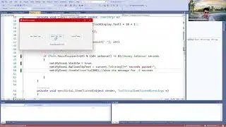 Example of Using Timers, Notifications, and Dialogs in a Windows Form Application (C# Programming