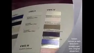 Farbkarte KPMF VWS Folien - Folie statt Lack - Autofolie - Fahrzeugfolie - Car Wrapping