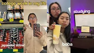college week in my life: classes, studying, school