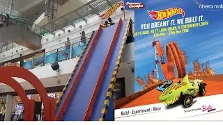 Biggest Ever Hot Wheels Car track at Oberoi Mall, Mumbai | Toys fun | Tiny Pix