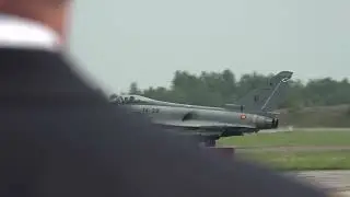 Russian Jet Alert Stops Press Conference At A NATO Base In Lithuania (Second Video)