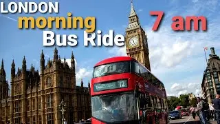 Morning London bus ride through the heart of London - Oxford Street to walthamstow - Bus Route 55 🚌