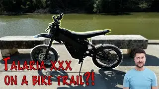 Talaria 50mph on BIKE TRAILS!