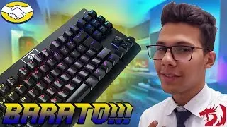 Teclado Mecânico RGB barato, menos de R$ 300?  | Redragon Dark Avenger | Unboxing