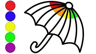 How to draw an umbrella | Cách vẽ ô