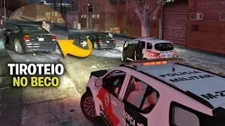 FORÇA TÁTICA É RECEBIDA A BALA NO BECO | GTA POLICIAL