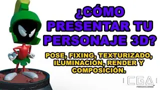 ¿Cómo presentar tu personaje 3D? (pose, iluminación,render)