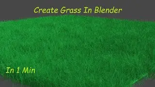 How to Create Grass in Blender 2.9 | Beginners Tutorial | Just Animation