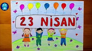 23 NİSAN İLE İLGİLİ RESİM ÇİZİMİ ❤️ ULUSAL EGEMENLİK VE ÇOCUK BAYRAMI