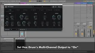 Hex Drum Multi-Channel Output in Ableton Live