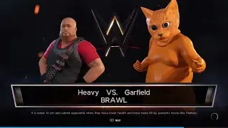 Heavy Vs. Garfield - WWE 2K22