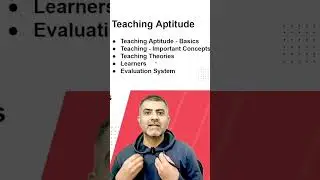 Teaching Aptitude in One Minute