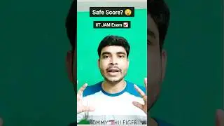 Safe Marks for IIT JAM Exam ☑️ || Preparation Tips #shorts #iitjam #safescore