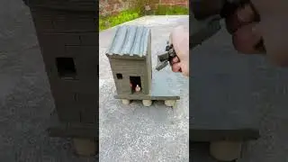 Beautiful Clay House Destroy with Hand ✋ #shorts