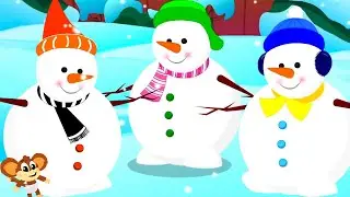 Five Little Snowmen, Nursery Rhymes for Kids by Monkey Rhymes
