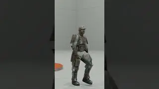 Animated Sgt. Johnson Taking a Walk #shorts