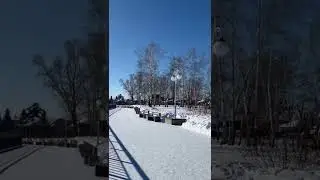 Река Обь зимой