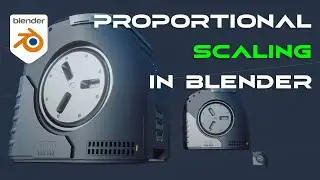 Blender tutorial - proportional SCALING of multiple objects